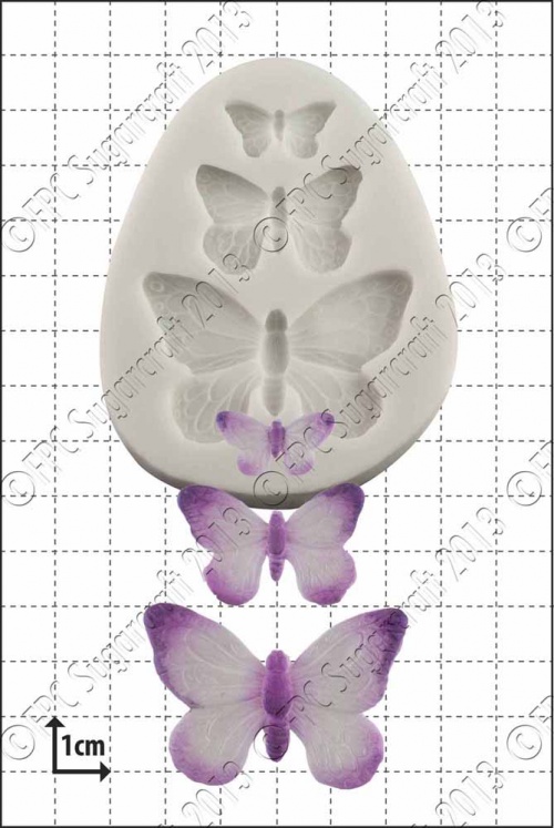 'Butterfly Trio' Silicone Mould